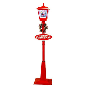 Little Surprise Box 5.8 feet Tall Santa Tree & Lamp, Snowfall Lamp Post Christmas Décor - Christmas Decor