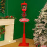 Little Surprise Box 5.8 feet Tall Santa Tree & Lamp, Snowfall Lamp Post Christmas Décor - Christmas Decor