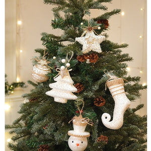 Little Surprise Box 5.9 feet Heavy Flocked Dense Pinecone Christmas Tree - Christmas Tree