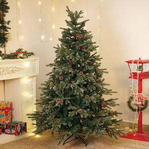 Little Surprise Box 5.9 feet Heavy Flocked Dense Pinecone Christmas Tree - Christmas Tree