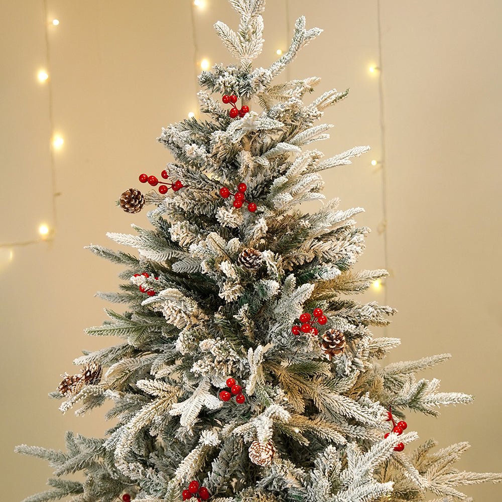 Little Surprise Box 5.9 feet Snow Cherry thick rounded Leaf, Dense Christmas Tree - Christmas Tree