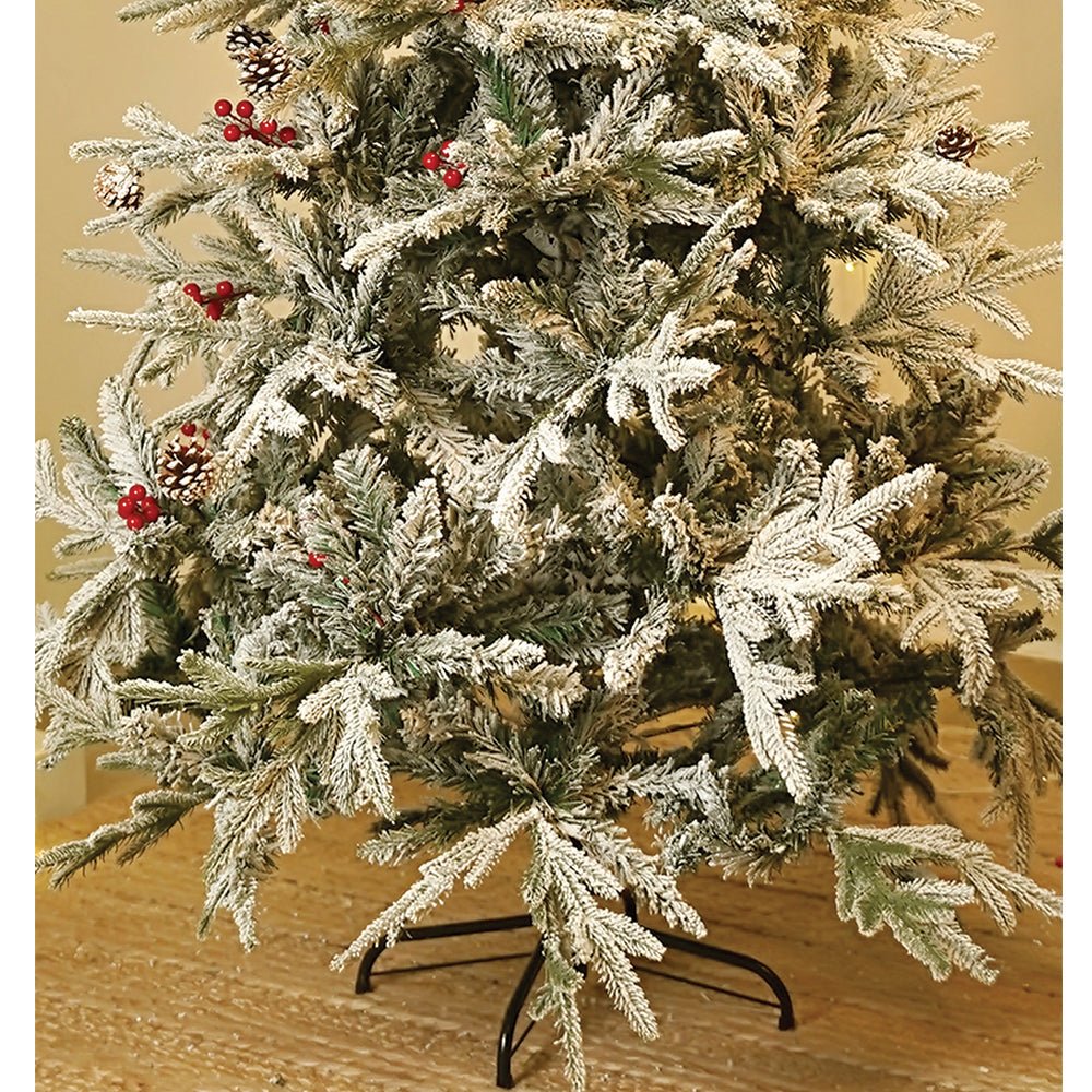 Little Surprise Box 5.9 feet Snow Cherry thick rounded Leaf, Dense Christmas Tree - Christmas Tree