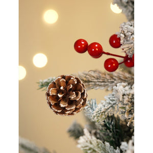 Little Surprise Box 5.9 feet Snow Cherry thick rounded Leaf, Dense Christmas Tree - Christmas Tree