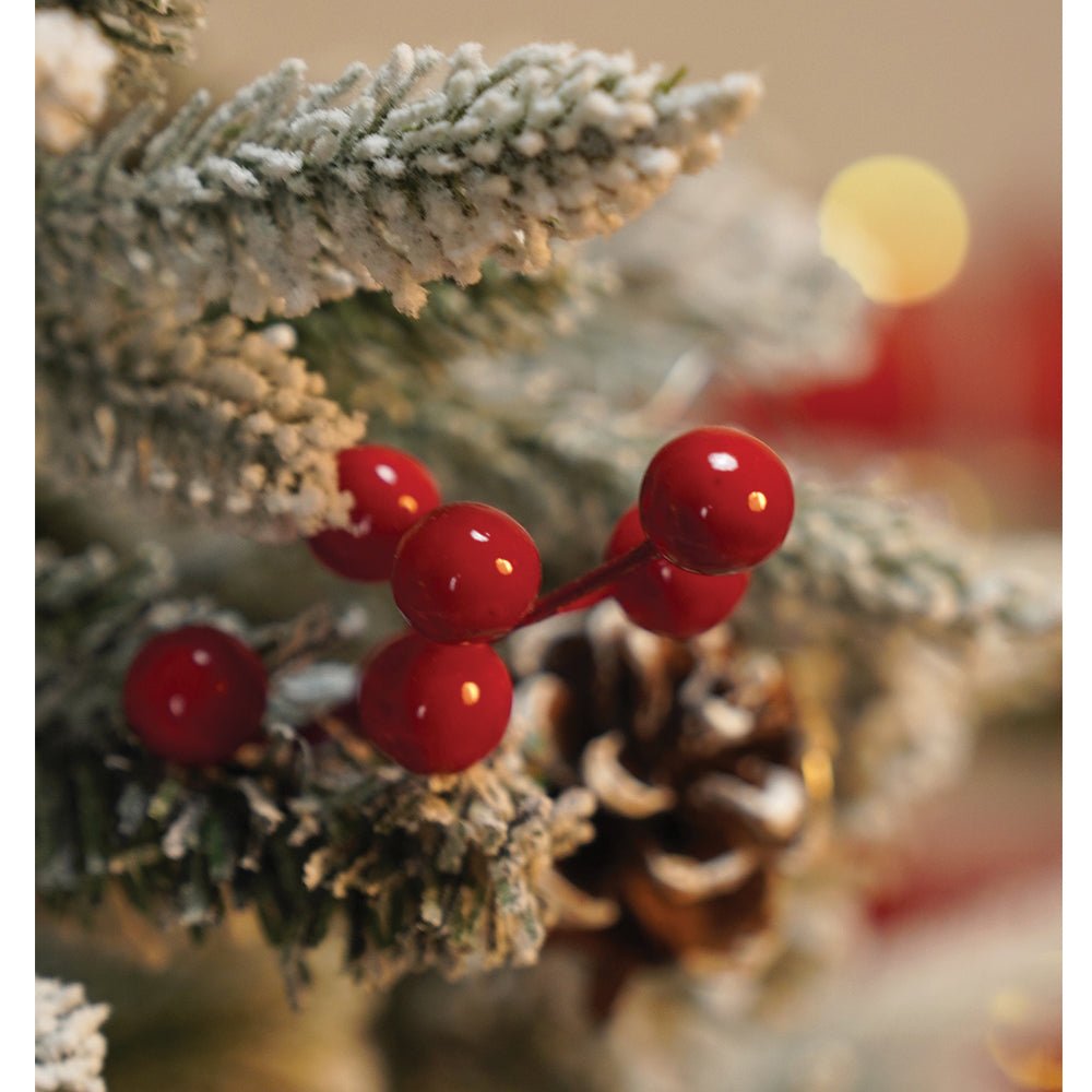 Little Surprise Box 5.9 feet Snow Cherry thick rounded Leaf, Dense Christmas Tree - Christmas Tree