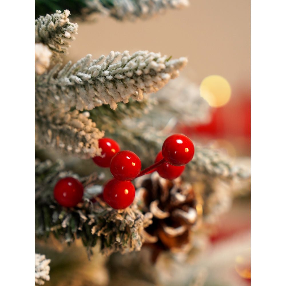 Little Surprise Box 5.9 feet Snow Cherry thick rounded Leaf, Dense Christmas Tree - Christmas Tree