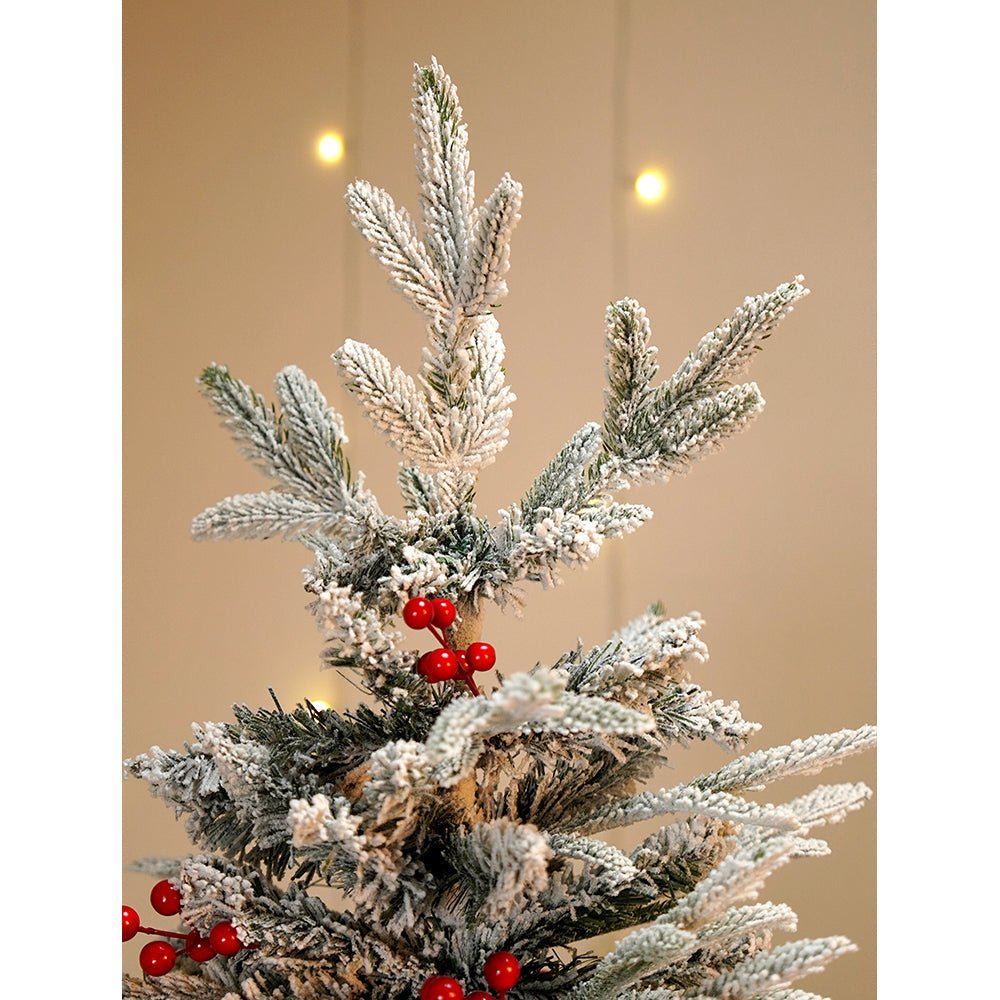 Little Surprise Box 5.9 feet Snow Cherry thick rounded Leaf, Dense Christmas Tree - Christmas Tree