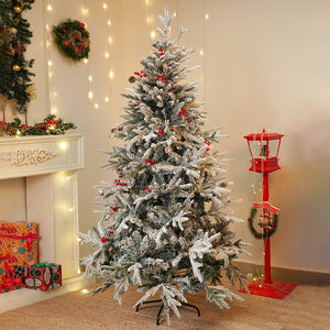 Little Surprise Box 5.9 feet Snow Cherry thick rounded Leaf, Dense Christmas Tree - Christmas Tree
