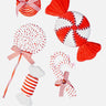 Little Surprise Box 5pcs Red Candyland themed big size Christmas Tree Ornaments - LSB - CMS - 5REDCANDY - TRO