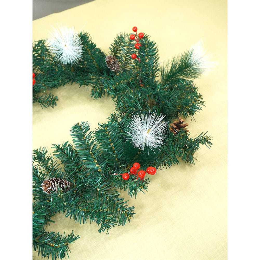 Little Surprise Box 6 feet Deep Green Xmas Garland for Home and Table Décor - Christmas Decor