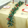 Little Surprise Box 6 feet Gold, Green Red Bows, Xmas Garland Christmas Garland for Home and Table Décor - Christmas Decor