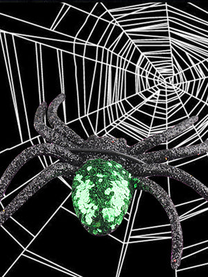 Little Surprise Box 6pcs Pack of Glitter Spider Spooky Halloween theme Table/wall Decor - Halloween
