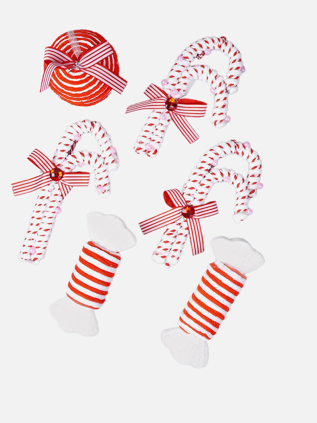 Little Surprise Box 6pcs Trio Candyland themed Christmas Tree Ornaments - LSB - CMS - 6 - 3RDCND - TRO
