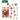 Little Surprise Box 70pcs Red & Gold Poinsetta themed assorted Christmas Tree Balls & xmas decoration set - Christmas Decor