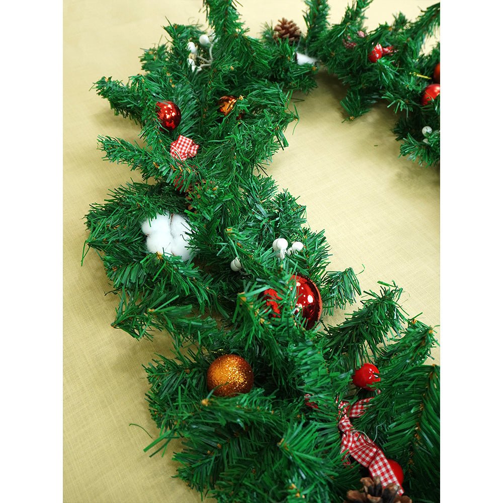 Little Surprise Box 8 feet Bushy Deep Green Christmas Garland - Christmas Decor