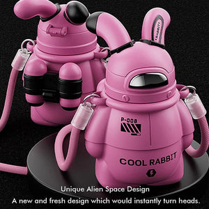 Little Surprise Box Alien Spaceship Stainless Steel Water Bottle For Kids - LSB - WB - PINKALIEN