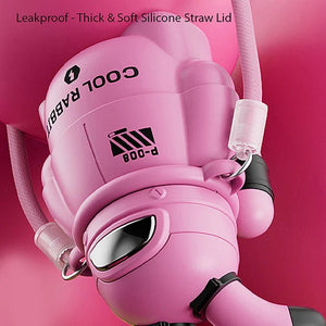Little Surprise Box Alien Spaceship Stainless Steel Water Bottle For Kids - LSB - WB - PINKALIEN