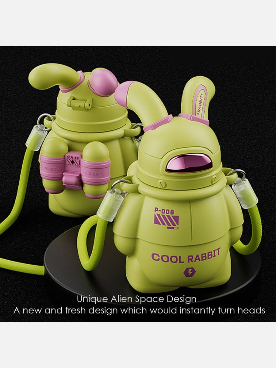 Little Surprise Box Alien Spaceship Stainless Steel Water Bottle For Kids - LSB-WB-GREENALIEN