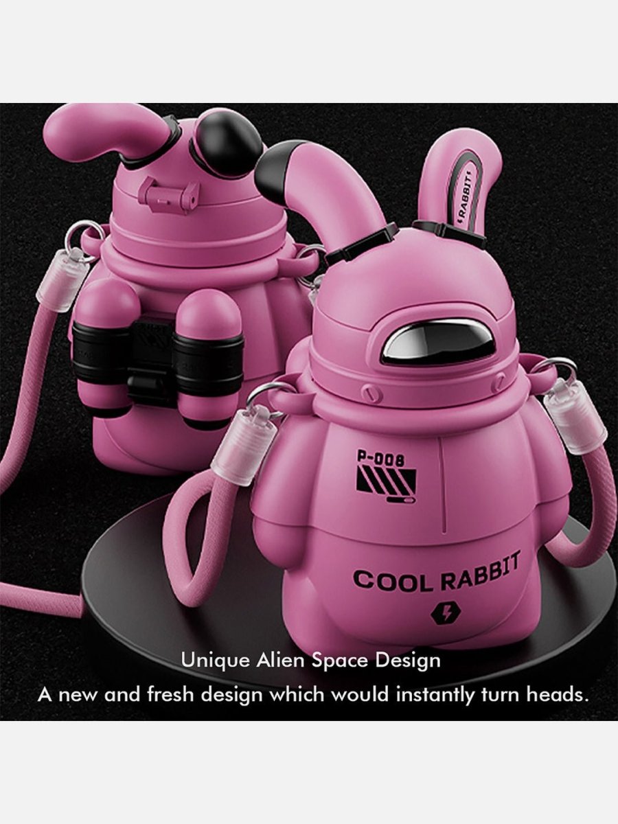 Little Surprise Box Alien Spaceship Stainless Steel Water Bottle For Kids - LSB-WB-PINKALIEN