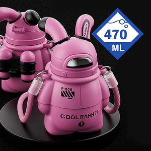 Little Surprise Box Alien Spaceship Stainless Steel Water Bottle For Kids - LSB - WB - PINKALIEN