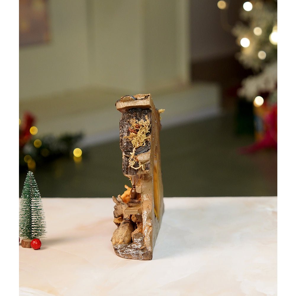 Little Surprise Box Animals with Holy Family christmas crib nativity set christmas décor - Christmas Decor