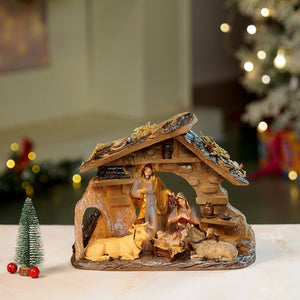 Little Surprise Box Animals with Holy Family christmas crib nativity set christmas décor - Christmas Decor