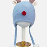 Little Surprise Box Antler Knitted Soft Woolen Winter Cap With Tie - LSB - WCAP - BLUANTLRS