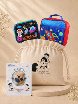 Little Surprise Box Astro Rakhi Lunch Combo - Rakhi Combo