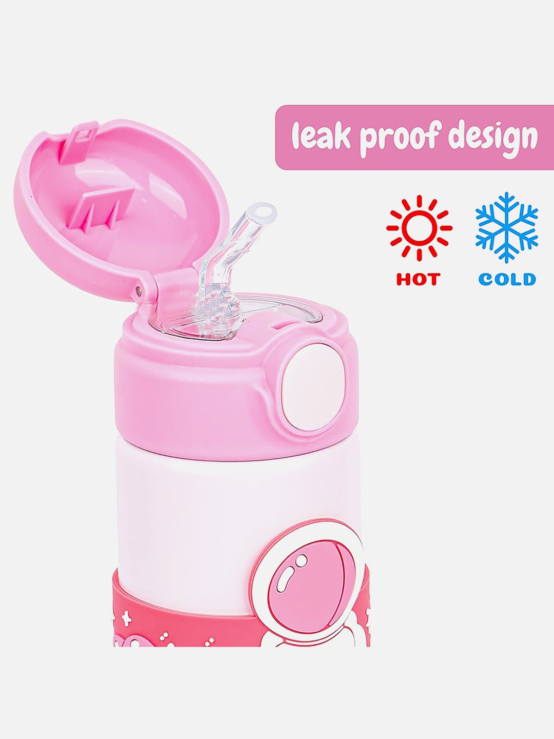 Little Surprise Box Astronaut, Stainless Steel Kids Water Bottle, 500 ml - LSB - WB - Pnkbandastrnt