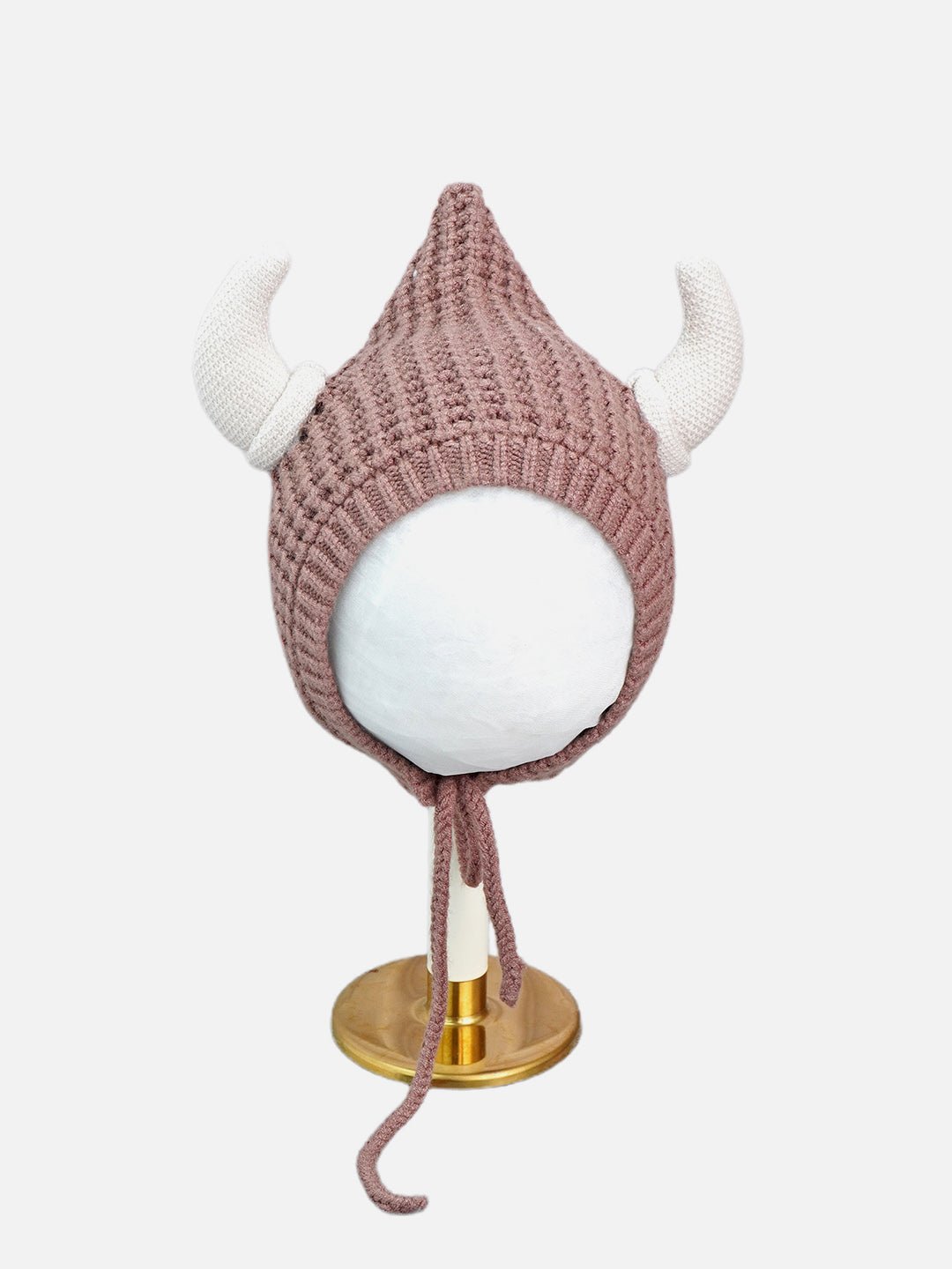 Little Surprise Box Baby Horns Knitted Soft Woolen Winter Cap - LSB - WCAP - BRWNHORN