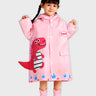 Little Surprise Box, Baby Pink Dino Park Raincoat for Kids and Toddlers - LSB - RC - BABYPNKDINO - M