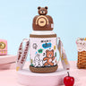 Little Surprise Box Bear 3D Lid Stainless Steel Kids Water Bottle 550ml - Water Bottle
