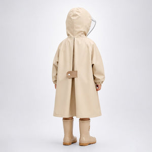 Little Surprise Box Beige Bear 3D Raincoat - Size 1 Kids Rainwear