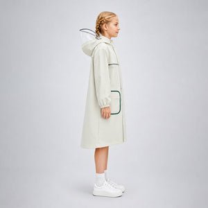 Little Surprise Box Beige Pocket Patch Raincoat | The Mom Store - XL Kids Raincoat