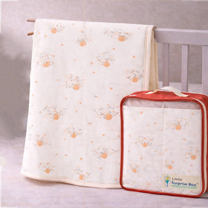 Little Surprise Box Berry Woodland Hooded Cotton Winter Wrapper - Baby Blanket