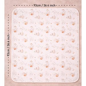 Little Surprise Box Berry Woodland Hooded Cotton Winter Wrapper - Baby Blanket