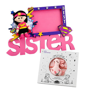 Little Surprise Box Best Sister Table Photo Frame, Gift for Sister - Home Decor