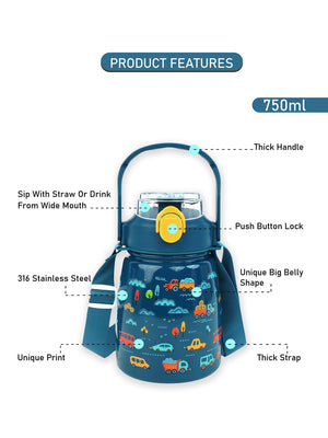 Little Surprise Box, Big Belly Bottle, 900ml - LSB - WB - CLOUD - BELY