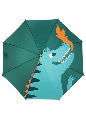 Little Surprise Box, Big Face Umbrella for Kids, 5yrs - 10yrs - LSB - UM - FIREDINO - BGFACE