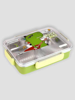 Little Surprise Box Big Size Stainless Steel Kids Lunch Box - LSB - LB - ROCKDINOGRN