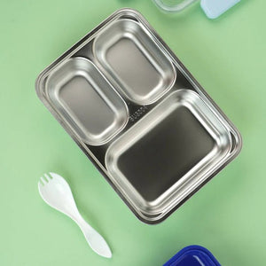 Little Surprise Box Big Size Stainless Steel Kids Lunch Box - LSB - LB - BLUWHALE
