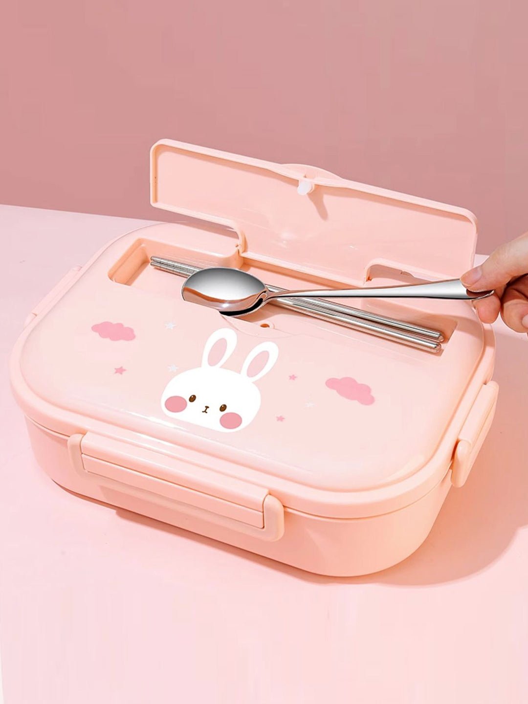 Little Surprise Box, Big Size Stainless Steel Lunch Box with Lunch Bag & free Dip Box - LSB - LB - CLOUDBUNY - LBAG
