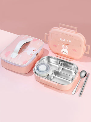 Little Surprise Box, Big Size Stainless Steel Lunch Box with Lunch Bag & free Dip Box - LSB - LB - CLOUDBUNY - LBAG