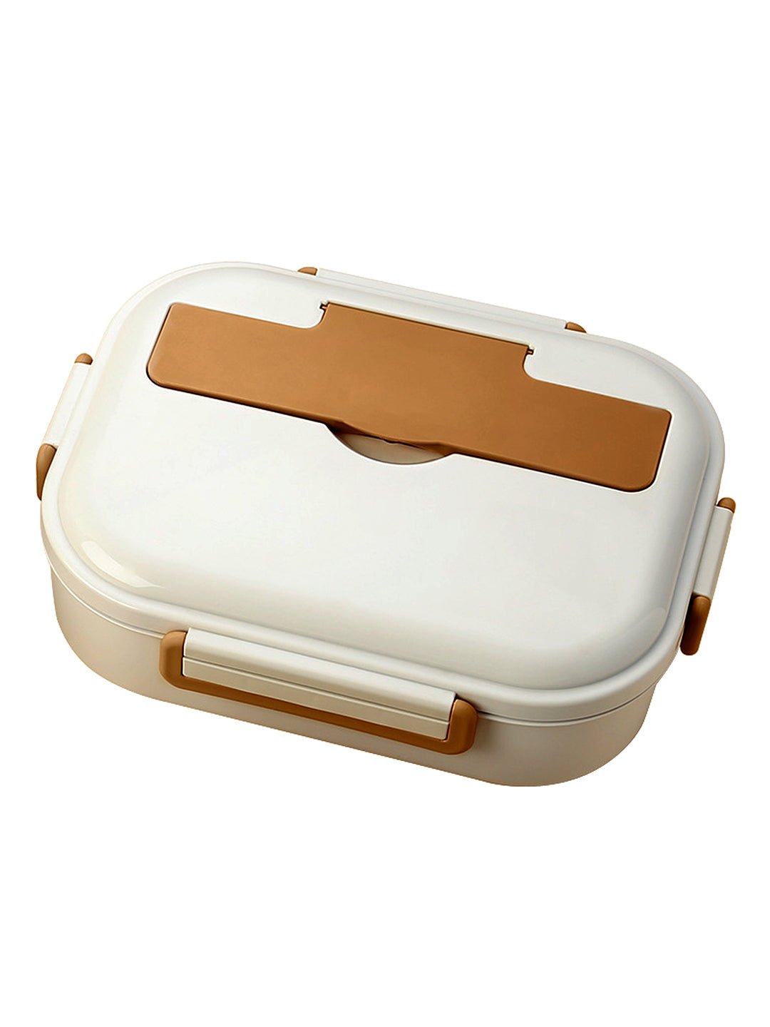 Little Surprise Box, Big Size Stainless Steel Lunch Box with Lunch Bag & free Dip Box - LSB - LB - BRWNCREAM - LBAG