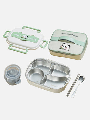 Little Surprise Box Big Size Stainless Steel Lunch Box/Tiffin with Insulated Lunch Bag - Baby Food & Storage