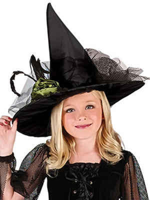 Little Surprise Box, Black and Green Witch , Kids Halloween Costume Fancy Dress Up - LSB - HWC - BLKGRNWITCH - 7 - 8Y