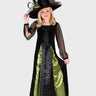 Little Surprise Box, Black and Green Witch , Kids Halloween Costume Fancy Dress Up - LSB - HWC - BLKGRNWITCH - 7 - 8Y