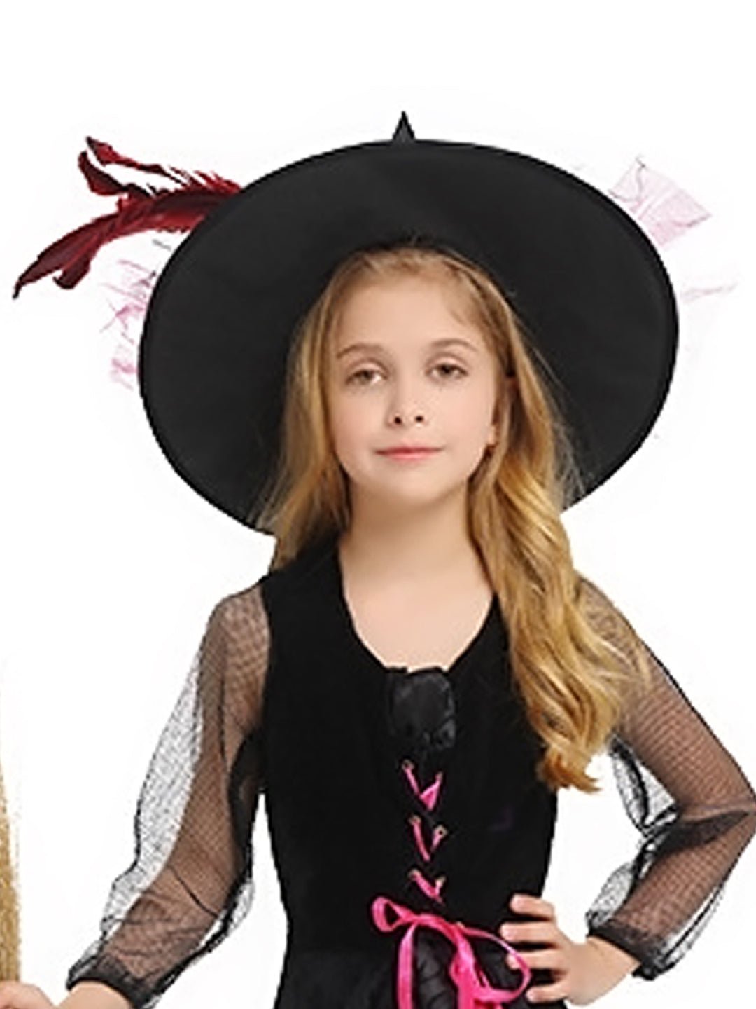 Little Surprise Box, Black and Pink Witch, Kids Halloween Costume Fancy Dress Up - LSB - HWC - BLKPNKWITCH - 7 - 8Y