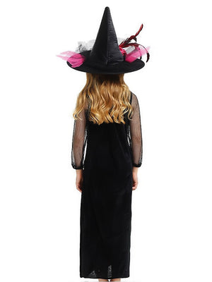 Little Surprise Box, Black and Pink Witch, Kids Halloween Costume Fancy Dress Up - LSB - HWC - BLKPNKWITCH - 7 - 8Y