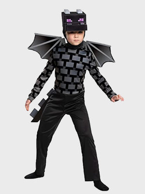 Little Surprise Box, Black Baby Dragon, Kids Halloween Costume Fancy Dress Up - LSB - HWC - BLCKDRAGON - 4 - 6Y