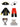Little Surprise Box, Black Coat one eye Pirate , Kids Halloween Costume Fancy Dress Up - LSB - HWC - BLKCOATPIRATE - 4 - 6Y